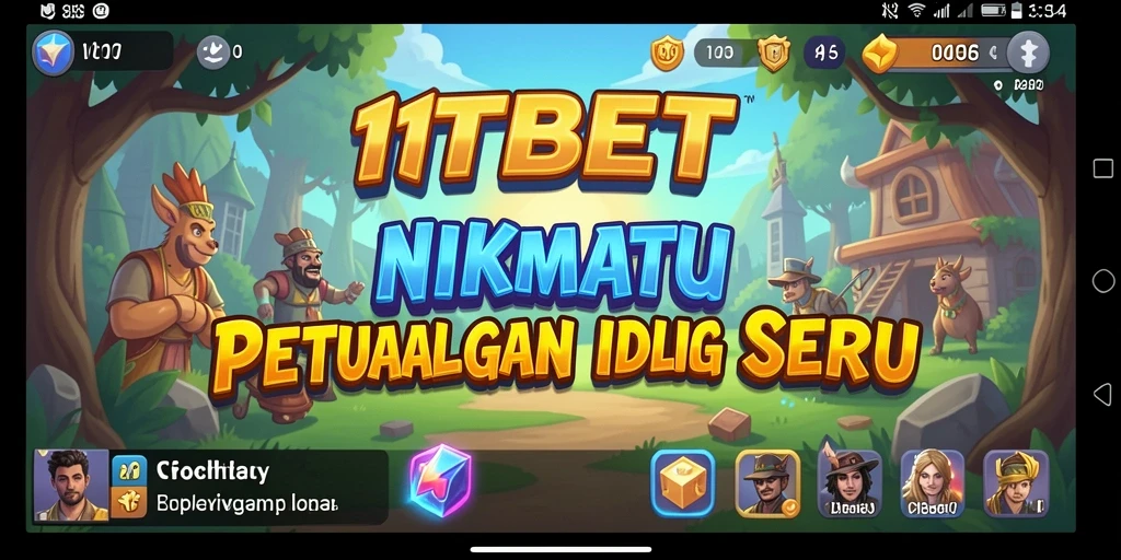Tampilan gameplay 11TBET yang menarik dan penuh warna.