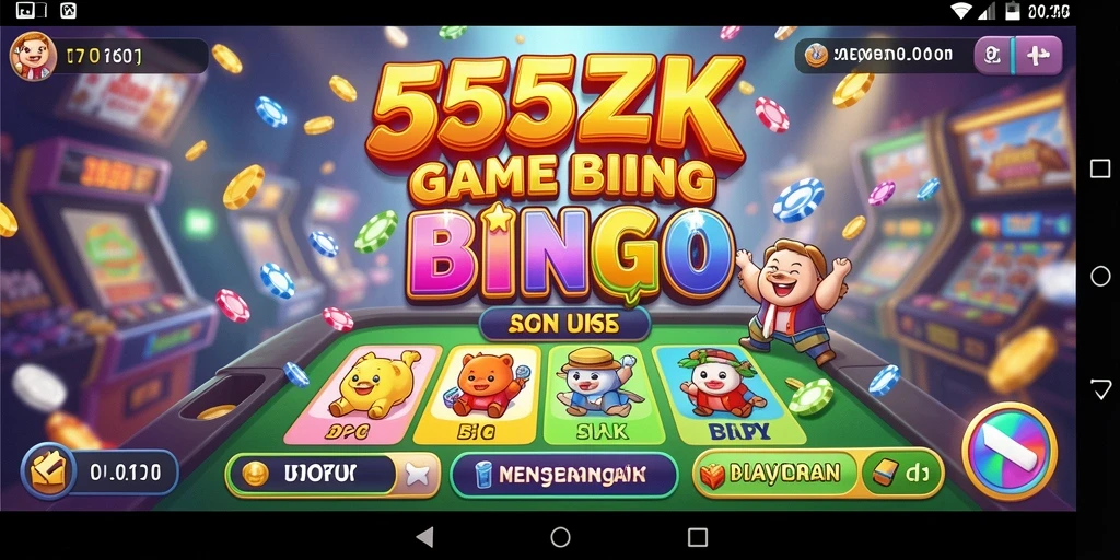 Tampilan gameplay Bingo yang menarik di 555ZK.