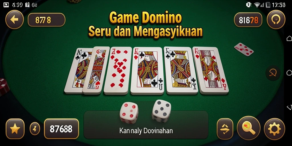Tampilan gameplay Domino yang seru dan menarik di 8768.