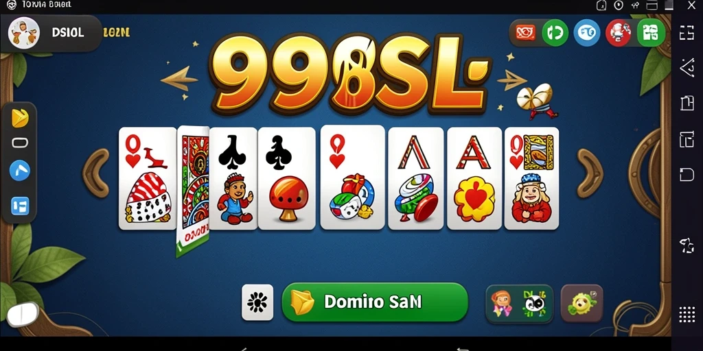 Screenshot gameplay <strong>99SL</strong> yang menampilkan momen seru permainan domino.