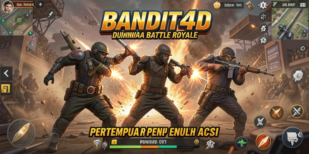 Tampilan aksi intens dalam gameplay BANDIT4D yang mendebarkan.