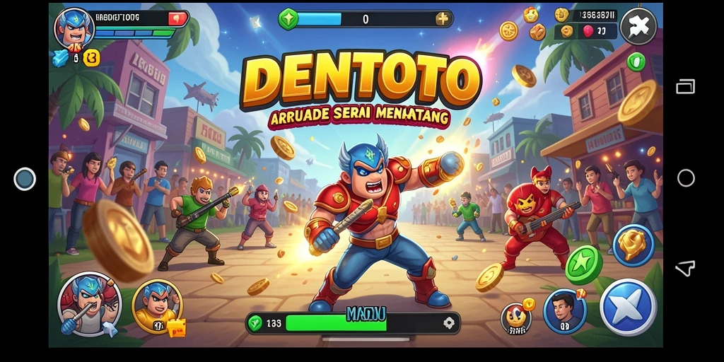 Tampilan gameplay DENTOTO yang seru dan penuh tantangan.