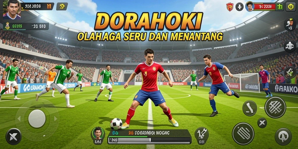 Tangkapan layar DORAHOKI menampilkan aksi permainan yang seru dan dinamis.