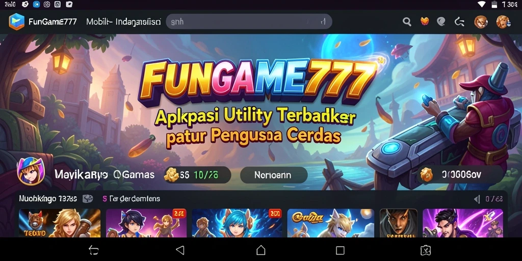 Screenshot FUNGAME777 menampilkan fitur utility yang menarik dan efisien.