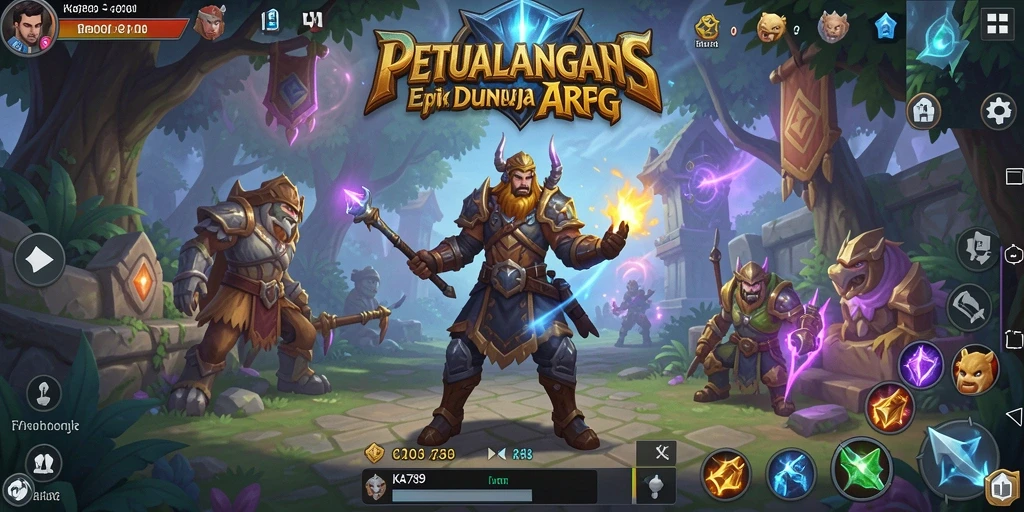 Tampilan gameplay KA789 dengan aksi pertempuran ARPG yang seru.