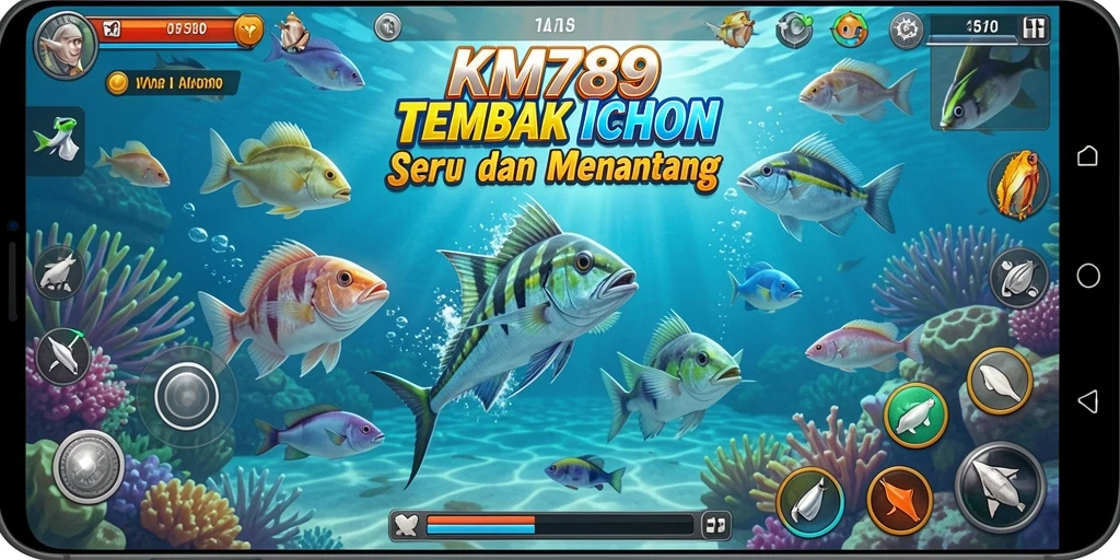 Gameplay menarik dalam Tembak Ikan KM789 dengan grafis memukau.