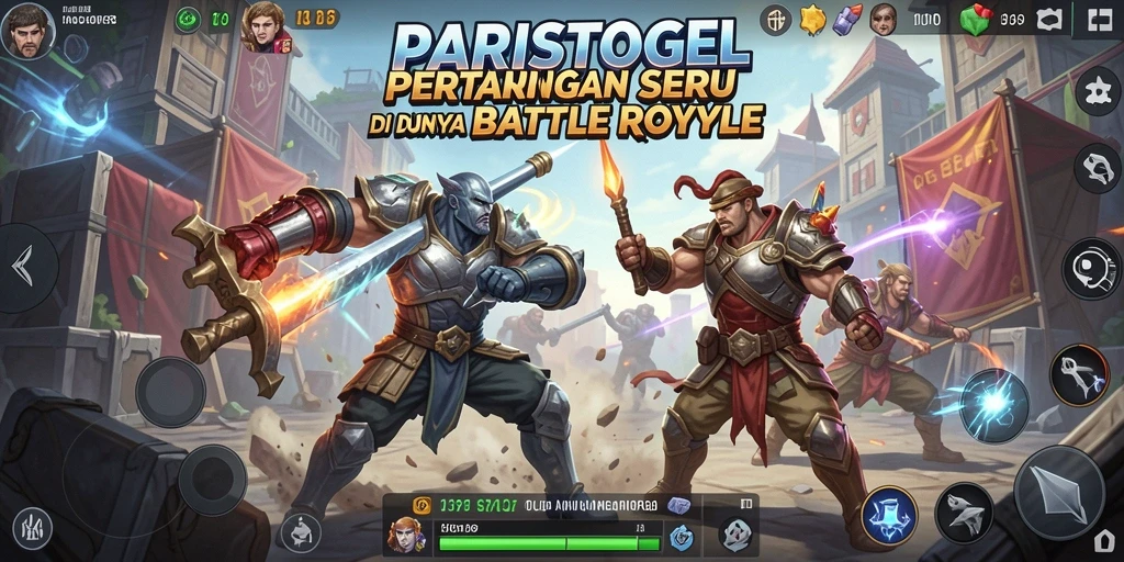 Tangkapan layar gameplay seru di PARISTOGEL, menunjukkan aksi pertempuran yang intens.