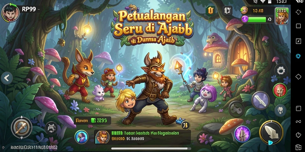 Tampilan gameplay yang menampilkan petualangan mendebarkan di RP99.