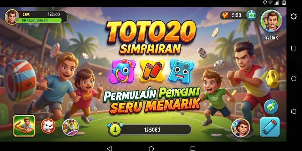 Screenshot gameplay TOTO20 dengan tampilan simulasi yang menarik.