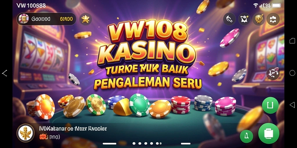 Screenshot VW108 menampilkan gameplay Kasino yang seru dan menegangkan.