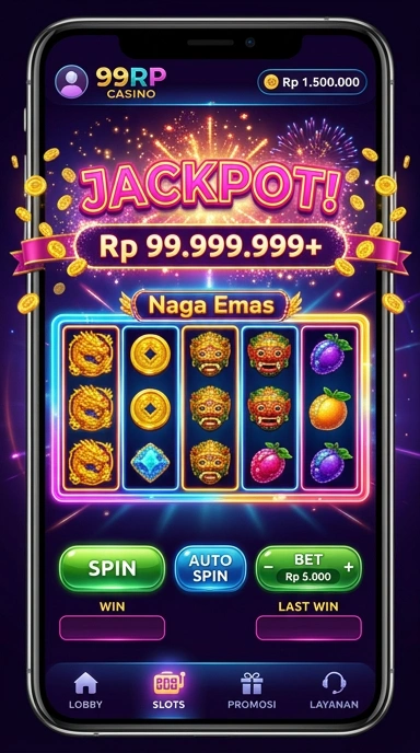 Tampilan antarmuka utama aplikasi 99rp yang mudah dinavigasi.